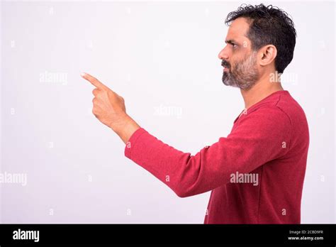 Portrait Of Mature Handsome Bearded Indian Man Stock Photo Alamy