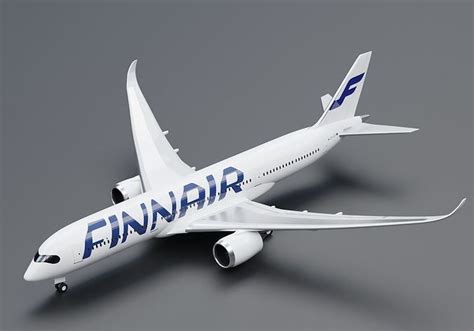 Airbus A350 900 Xwb Finnair 3d Model Cgtrader