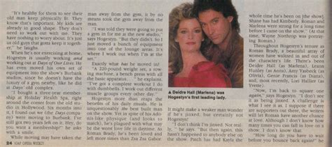 Deidre Hall And Drake Hogestyn 1986