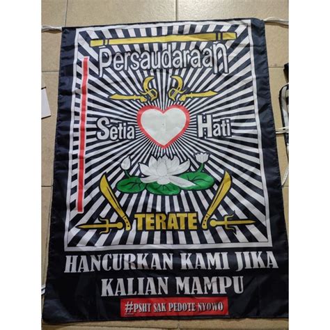 Jual BENDERA PSHT BENDERA COSTUM BEBAS DESAIN FULL PRINT Shopee