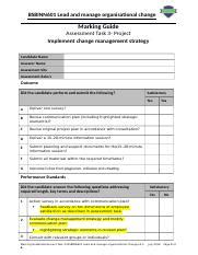 Bsbinn Assessment Task Marking Guide Docx Bsbinn Lead And