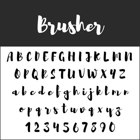 10 Kostenlose Brush Fonts Frei Zur Kommerziellen Nutzung