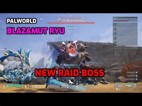 Palworld Blazamut Ryu New Raid Boss Complete Fight Default