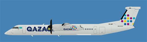 Qazaq Air Bombardier Dash 8 Q400 Fsx P3d And Msfs