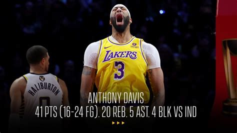 Anthony Davis Pts Reb Ast Blk Fg In Season