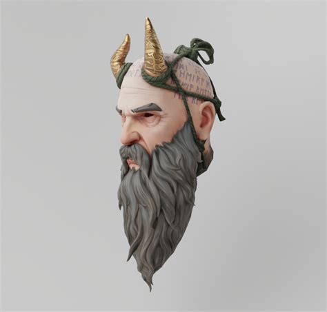 ArtStation - Mimir God of War Textured Lowpoly | Resources