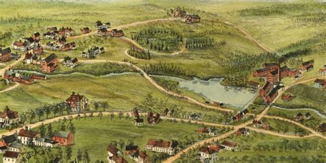 Beautifully Detailed Map Of Barre Massachusetts From 1891