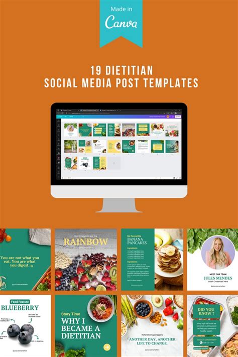 Dietitian Social Media Instagram Grid Design Instagram Grid Social