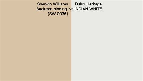 Sherwin Williams Buckram Binding Sw 0036 Vs Dulux Heritage Indian White Side By Side Comparison