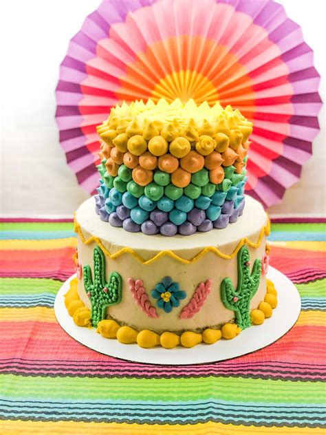 How To Throw A Gorgeous Mexican Fiesta On A Budget Mexican Fiesta Cake Fiesta Cake Fiesta