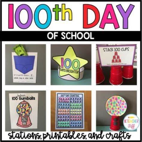 FREE 100 Days of School Printables – Tip Junkie