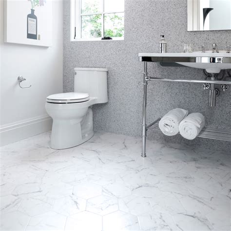 Classico Carrara Hexagon In X In Porcelain Floor And Wall Tile