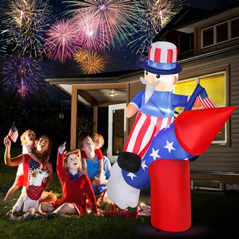 Ktaxon Independence Day 4th Of July Inflatable Decoration Blow Up Uncle