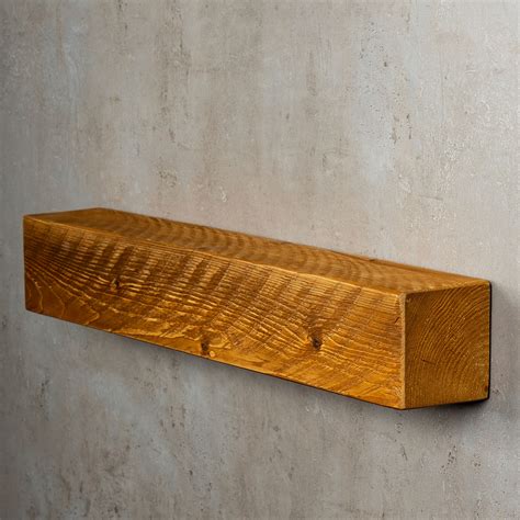 Levandeo Wandregal Holz Massiv X Cm Teak Farbig Wandboard Regal