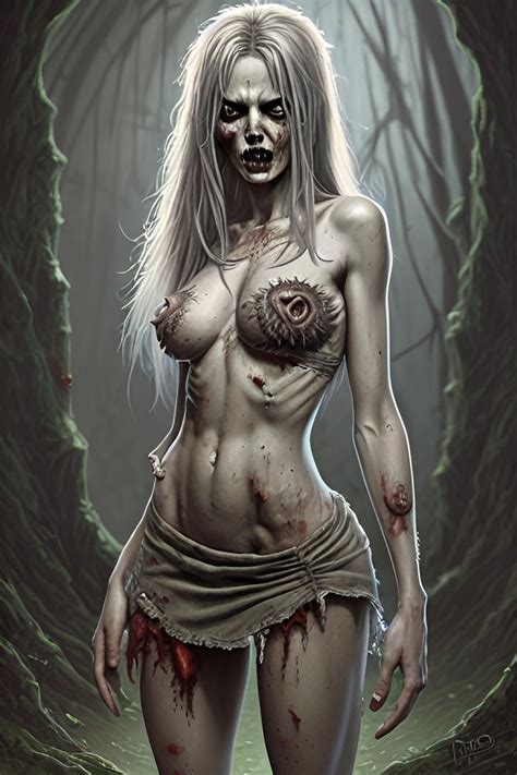 Rule 34 1girls Ai Generated Death Miniskirt Monster Girl Topless Zombie Zombie Girl 7815452