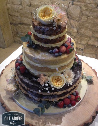 Naked Semi Naked Buttercream Wedding Cakes Cut Above Cake Co