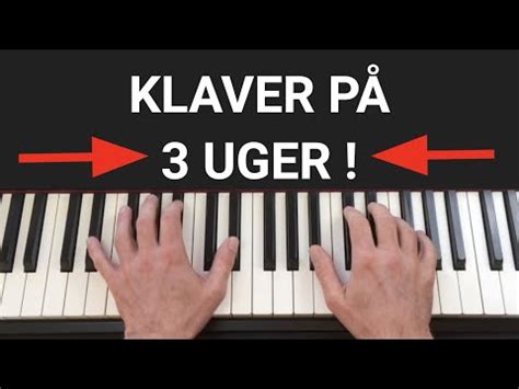 Lær Klaver På Kun 3 Uger Gratis Webinar Tilmelding NU