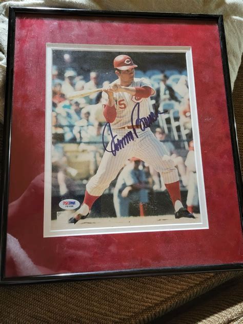 Johnny Bench Autographed Memorabilia Signed Photo Jersey