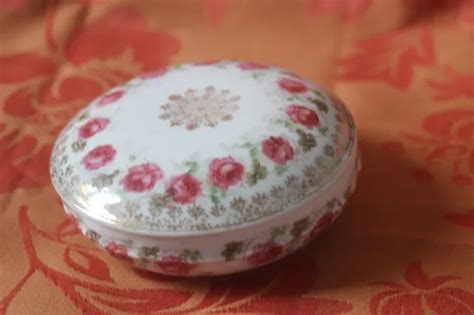 Boite Coffret Bijoux En Porcelaine De Limoges Au D Cor Floral Eur