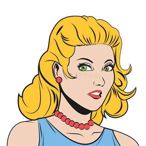 Assez Blonde De Dessin Fille Stock Illustrations Vecteurs Clipart