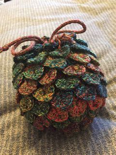 Yarn Dragon Egg Bag Or Reticule Pattern By Marsha Glassner Dragon Egg