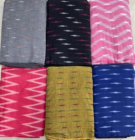 Cotton Ikat Fabric Plain Solids Multicolour At Rs 70 Meter In Bhagalpur