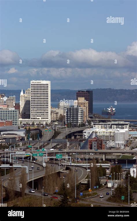 Downtown Tacoma Washington Skyline Stock Photo - Alamy