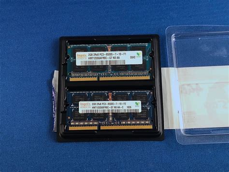 4GB Total Qty 2 X 2GB PC3 8500S 7 10 2Rx8 1066MHz 204pin SODIMM Hynix