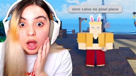 Joguei O Novo Jogo Pixel Piece Pela Primeira Vez No Roblox Igual Blox