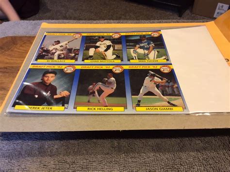 1992 Front Row Draft Picks 55 UNCUT SHEET Derek Jeter RC Rookie MINT