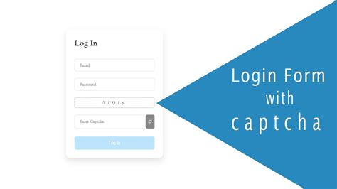 Login From With Captcha Using Html Css Javascript Youtube