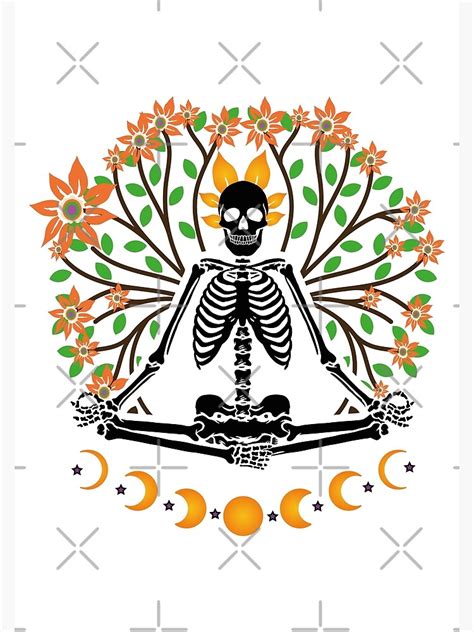 Bone And Botany Classic Skeleton Flower Poster For Sale By Aanbardesigner Redbubble