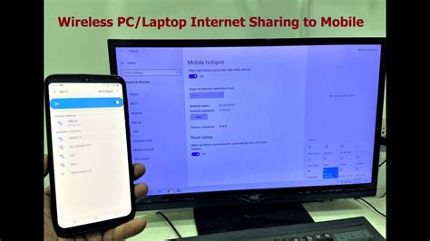 How To Use Pc Internet In Mobile Using Hotspot Wireless Youtube