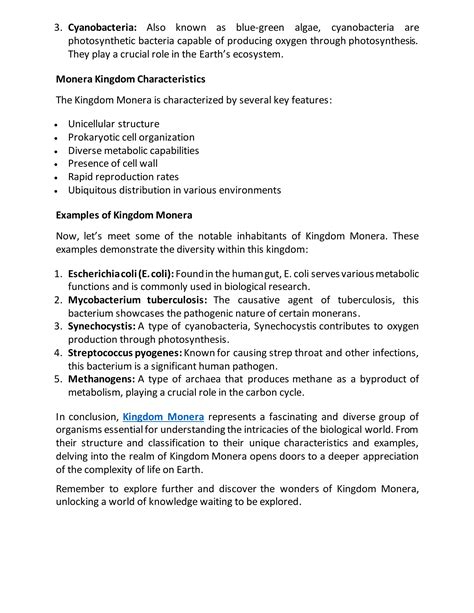 What Is The Structure Of Kingdom Monera Pdf