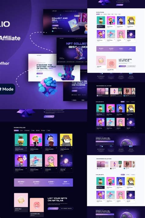 Nftlab Io Nft Marketplace Affiliate Figma Template