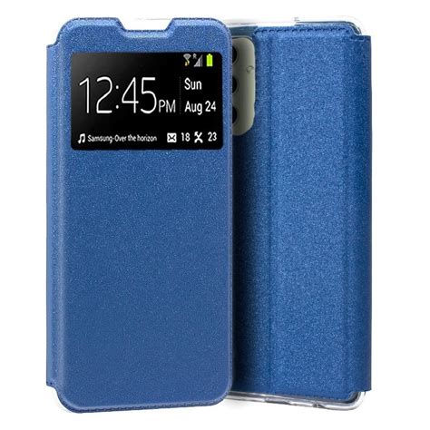 Cool Funda Flip Cover Liso Azul Para Samsung Galaxy A G