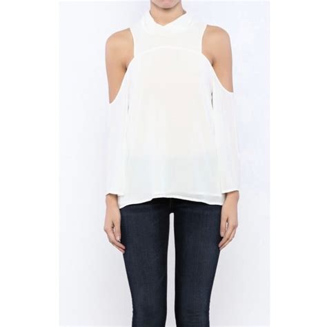 Naked Zebra Tops Naked Zebra Off Shoulder White Blouse Poshmark