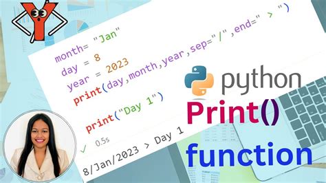 How The Python Print Function Works With End And Sep Parameters And Also File Parameters Youtube