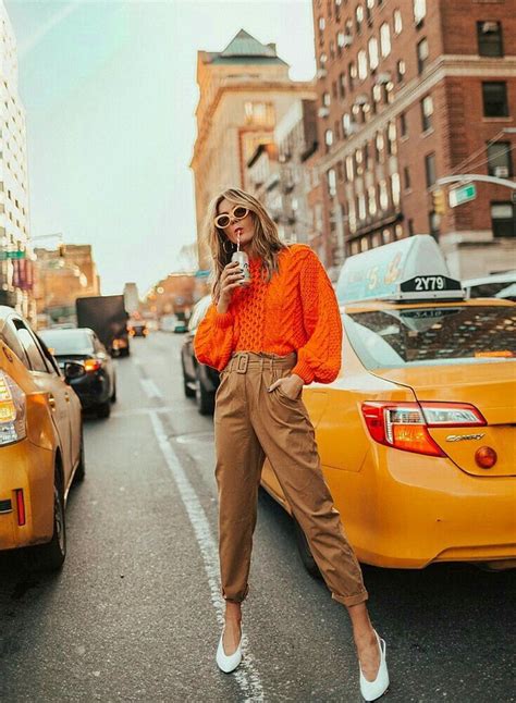 LOOK FASHION | Оранжевая одежда, Осенний стиль, Оранжевая мода