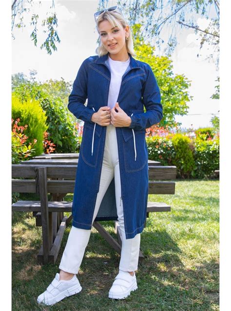 Dark Blue Trench Coat