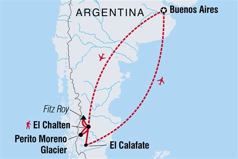 Perito Moreno Glacier Map