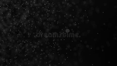 White Particles On Black Background Stock Video Video Of Isolated