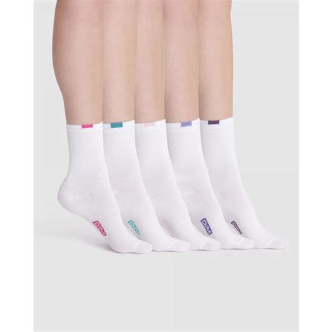 Lot De 5 Paires De Chaussettes Blanches Dim Chaussant Lemon Curve