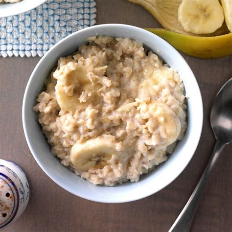 Peanut Butter Banana Oatmeal Recipe Taste Of Home