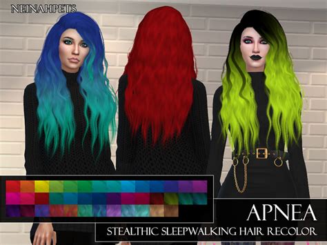 The Sims Resource Apnea Stealthic Hairstyle Recolor Mesh Requird