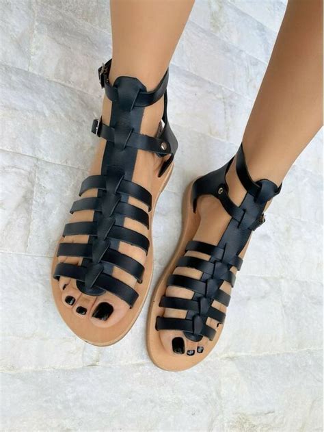 Greek Gladiator Sandals Leather Sandals Handmade Sandals Summer Shoes T For Her Made