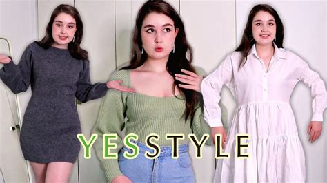 Korean Fashion Try On Haul Yesstyle K Fashion Review Youtube