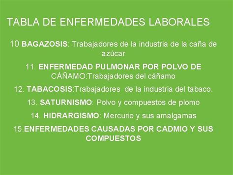 ENFERMEDAD LABORAL EN COLOMBIA Enfermedad Diagnosticada Riesgo Nexo