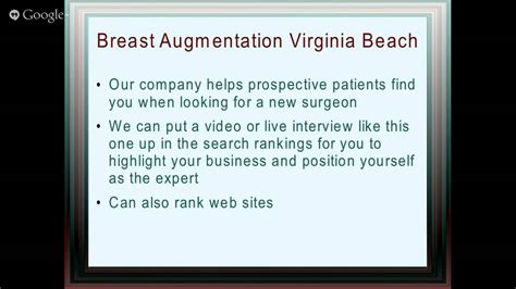 Breast Augmentation Virginia Beach Best Plastic Surgeons On Va Coast Youtube