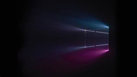 Windows 10 Black Background 4K #2590g Wallpaper PC Desktop